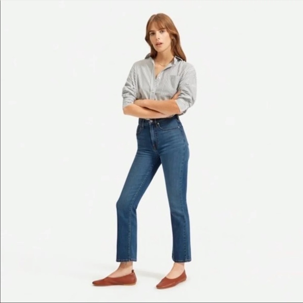 everlane authentic stretch slim bootcut jean